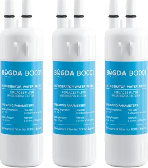 BOGDA W10295370A Water Filter Replacement Fit for EDR1RXD1, WHR1RXD1, Filter 1, W10295370, KAD1RXD1, P8RFWB2L, P8WB2L, P4RFWB, P5WB2L, 46-9081, 46-9930 Compatible with Whirl-pool Ken-more (3 Filters)