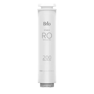 Brio RFROCLCTPOU20 RO Membrane Filter Replacement for Brio Q20 Series 3 Stage Reverse Osmosis Countertop Water Dispenser Model: CLCTPOU20VURO3 | NSF Certified