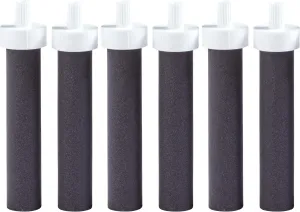 Brita Water Bottle Replacement Filters, BPA-Free, Replaces 1,800 Plastic Water Bottles a Year, Lasts Two Months or 40 Gallons, Includes 6 Filters