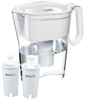 Brita Wave 10 Cup Water Pitcher Plus 2 Advance Filters, Assorted Colors (Clear)