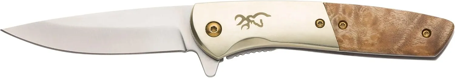 Browning 3220470B: Knife, Nine Mile, Burlwood