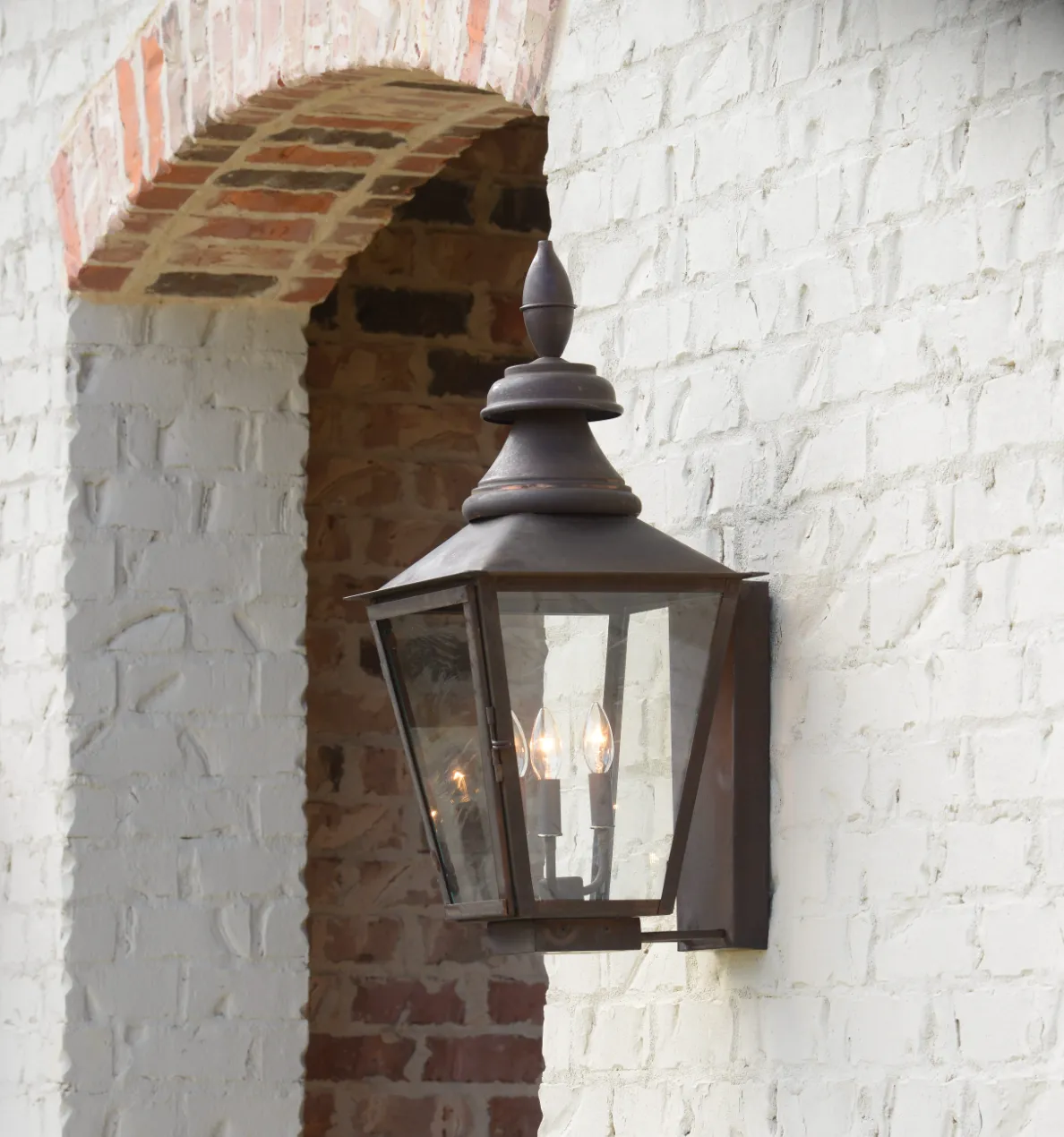 Burridge Copper Lantern - Wall Mount