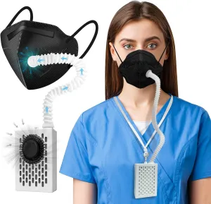 Bwinmak Electric Wearable PAPR Powered Air Purifying Maskes With HEPA Filter,for Dust Work,Painting, Machine Polishing, Welding Other Work Protection,Air Supply Breathe easily