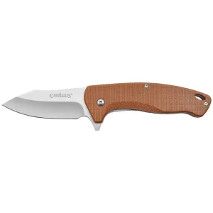 Camillus ARVO 7.5" Durable Corrosion-Resistant 420 Stainless Steel Drop Point Everyday Carry Assisted Open Folding Pocket Knife with Micarta Handle