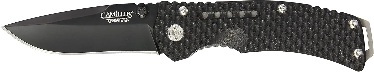 Camillus Vortex / 8" Overall/Drop Point/CARBONITRIDE Titanium™ / AUS-8