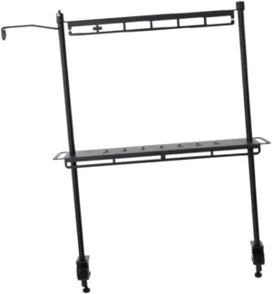 Camping Lantern Stand, Camping Desktop Storage Rack, Easy Installation Shelving with Table Clamp for Travel Barbecue Hiking
