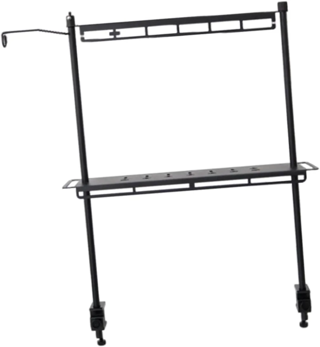 Camping Lantern Stand Lamp Hanger Easy to Install Practical Camping Storage Rack with Table Clamp for Garden Picnic Barbecue