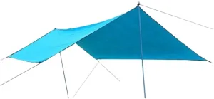Camping Tent Large Beach Outdoor Camping Garden Canopy Tent Rain Curtain Accessories Tarp Hammock Waterproof Shade Fishing Hook (Color : 1, Size : 445 * 560CM) (1 445 * 560CM)
