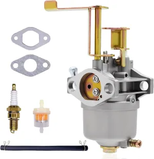 Carburetor Fits for Harbor Freight Predator 68124 69733 79cc 99cc Chicago Electric Storm Cat 60338 66619 69381 63cc 64cc 2HP Homelite HGCA1400 Gasoline Generator with Spark Plug Gasket Carb Kits