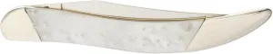 Case Cutlery S910096WP Slant Bolster Texas Toothpick Pocket Knife, Small, White Pearl