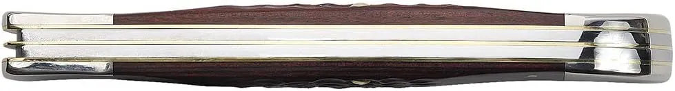 Case WR XX Pocket Knife Brown Rosewood Folding Hunter Item #189 - (6265Sab SS) - Length Closed: 5 1/4 Inches