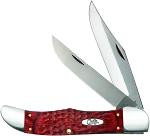 Case WR XX Pocket Knife Brown Rosewood Folding Hunter Item #189 - (6265Sab SS) - Length Closed: 5 1/4 Inches