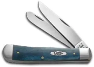 Case XX Knives Smooth Mediterranean Blue Bone Trapper Stainless Pocket Knife 20162