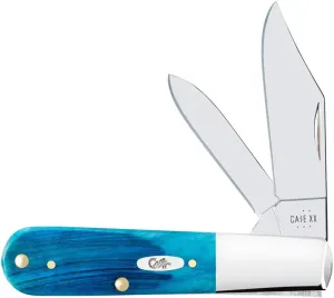 Case XX Pocket Knife CARIBBEAN BLUE BONE SAWCUT JIG BARLOW Item #25581-62009 1/2 SS - Length Closed: 3 3/8Inches