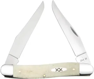 Case XX Pocket Knife NATURAL SMOOTH BONE MUSKRAT Item #13317 - MUSKRAT SS - Length Closed: 3 7/8Inches