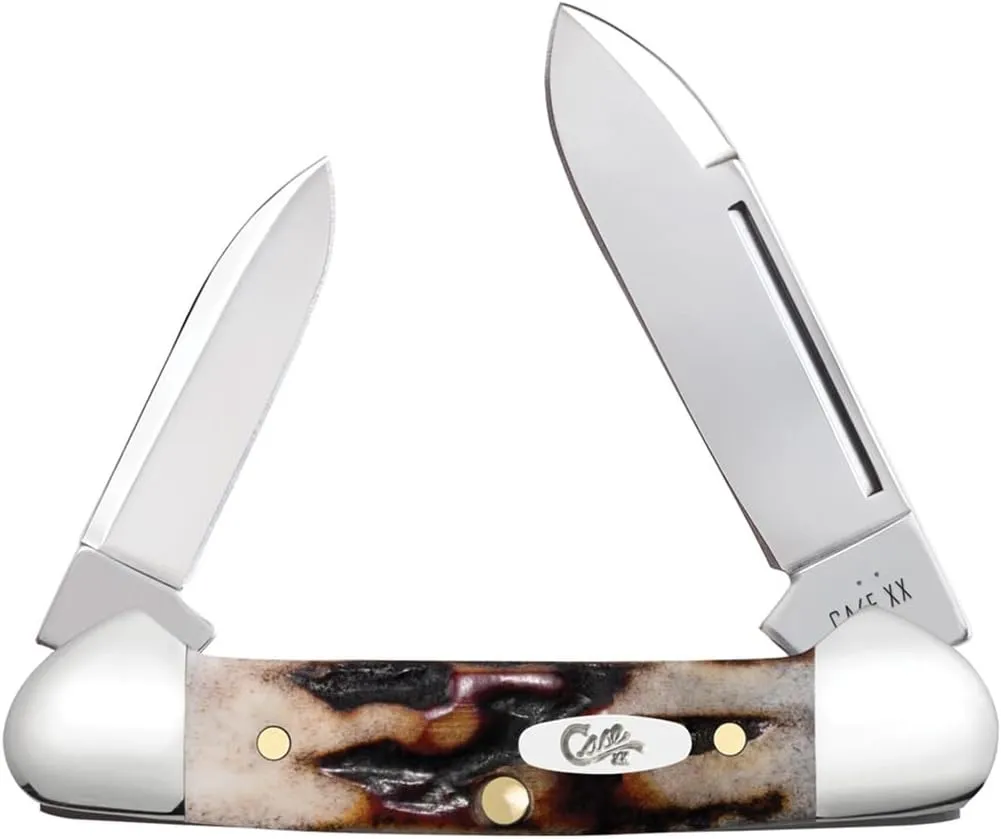 Case XX Pocket Knife RED STAG BABY BUTTERBEAN Item #9574 - R52132 SS - Length Closed: 2 3/4Inches