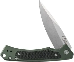 Case XX WR Pocket Knife Marilla EDC, S35VN Drop Point Blade, OD Green Anodized Aluminum Handle W/Clip #25883 (MARILLA) 4 3/4" Inches Closed