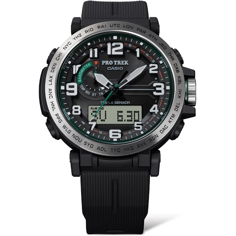 Casio Protek DUO Black Resin Band Watch PRG601-1D