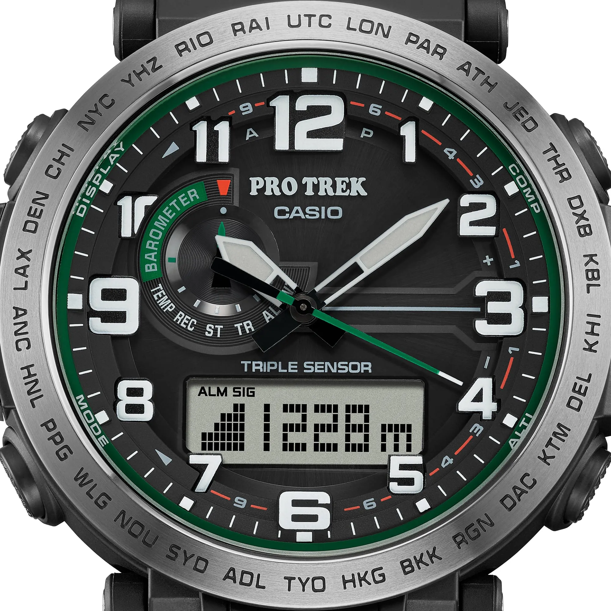 Casio Protek DUO Black Resin Band Watch PRG601-1D