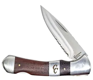 Cattlemans Cutlery Stockyard Lockback Wood 8.9 Blade Folding Knife