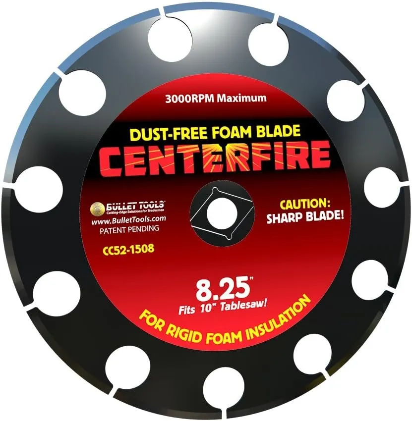 CC52-1508 8.25 in. CenterFire Dust Free Foam Blade