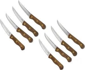 Chicago Cutlery B144 Walnut Tradition 4-Piece Walnut Tradition Streak Knife Set (2-Pack)