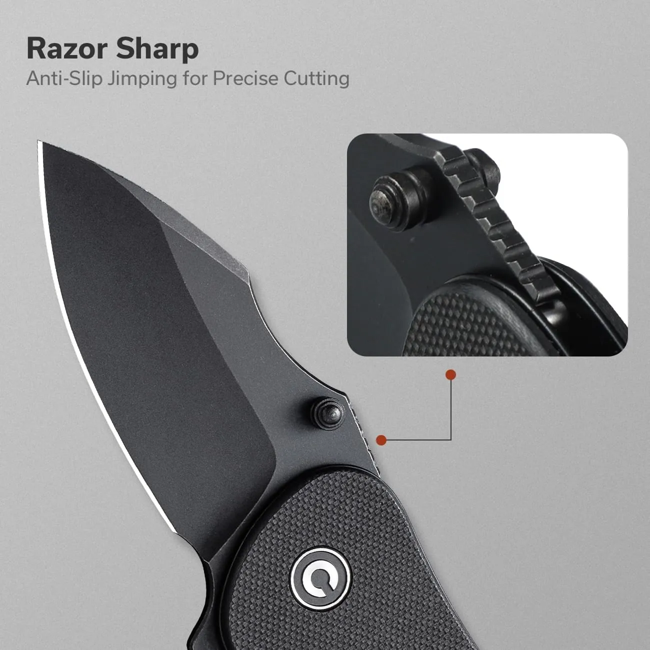 CIVIVI Gordo Folding Pocket Knife for EDC, Small Flipper Knife with 2.51" D2 Blade G10 Handle, Utility Knife for Men Women Gift C22018C-1