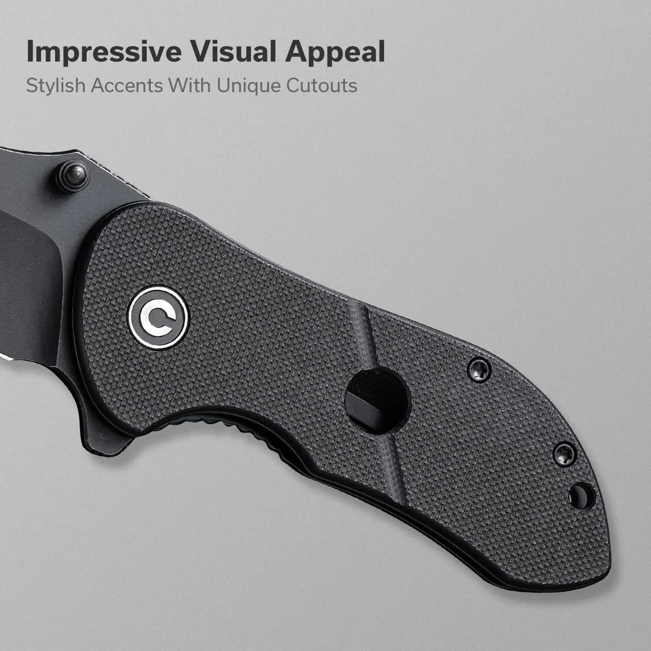 CIVIVI Gordo Folding Pocket Knife for EDC, Small Flipper Knife with 2.51" D2 Blade G10 Handle, Utility Knife for Men Women Gift C22018C-1