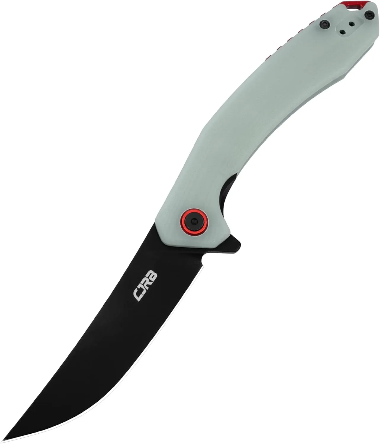 CJRB Folding Pocket Knife with AR-RPM9 Steel Blade and G10 Handle for Men Outdoor, Camping Gobi(J1906B) Natural Green