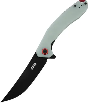 CJRB Folding Pocket Knife with AR-RPM9 Steel Blade and G10 Handle for Men Outdoor, Camping Gobi(J1906B) Natural Green