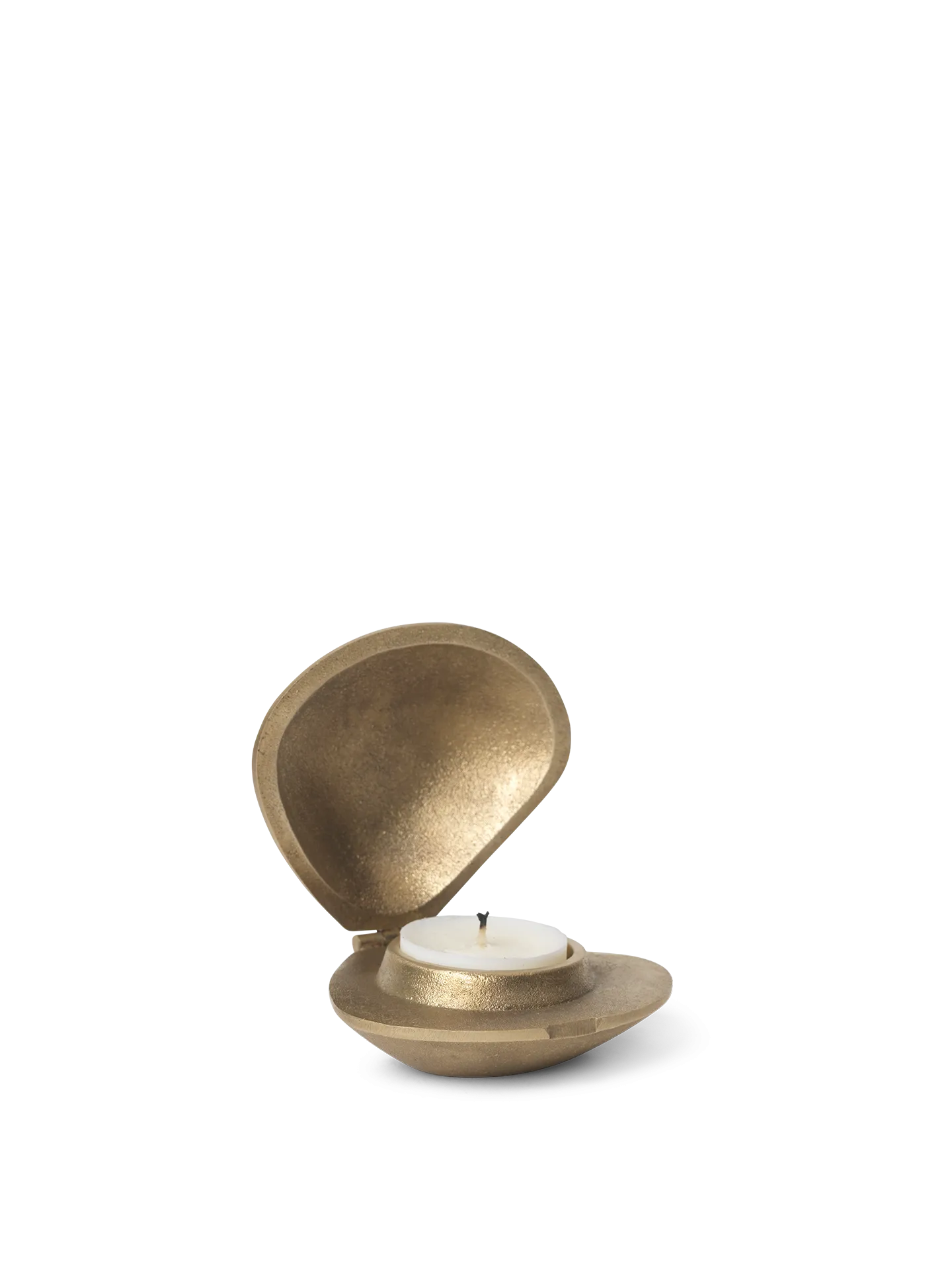 Clam Candle Holder - Brass