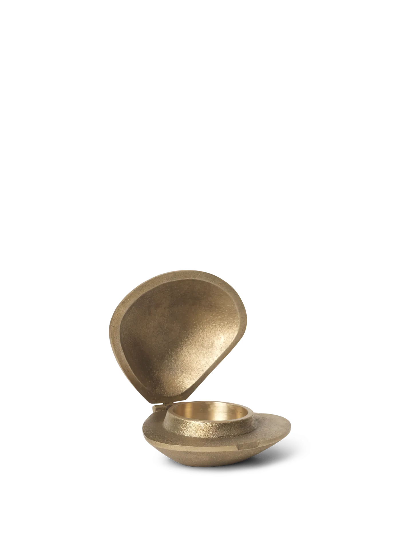 Clam Candle Holder - Brass