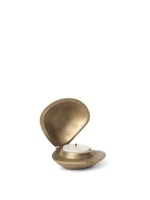 Clam Candle Holder - Brass