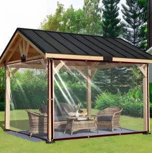 Clear Tarp - Waterproof tarp 8X10FT with Grommets,Clear Vinyl Tarps for Outdoor Porches Transparent Tarpaulin for Patio Enclosure Roofs Greenhouse Plant Chicken Coop Cover