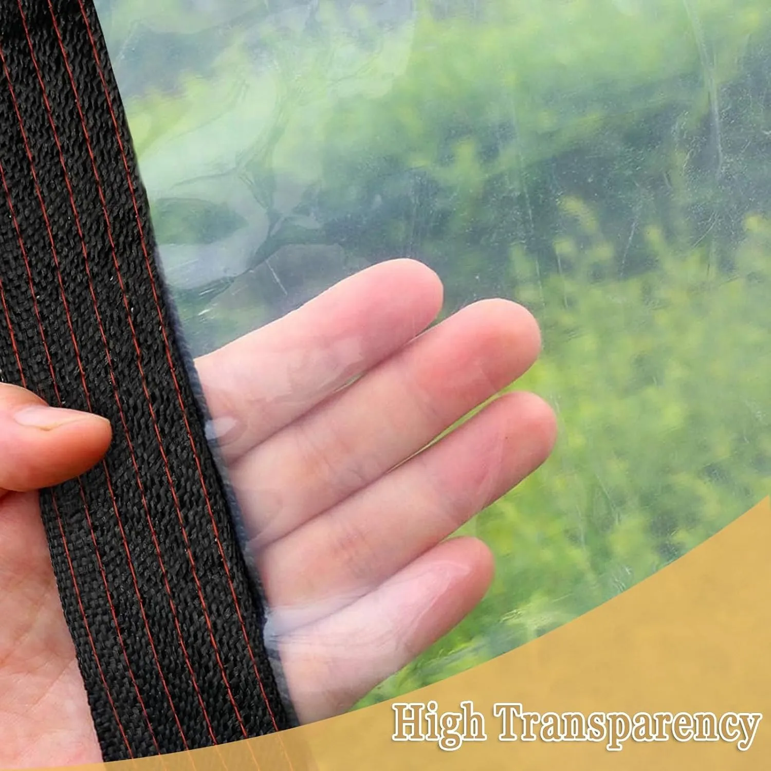 Clear Tarps Heavy Duty Waterproof 10x12 - Large Transparent Vinyl Patio Tarp with Grommets - Greenhouse Plastic Sheeting for Greenhouses Henhouses Porches Camping