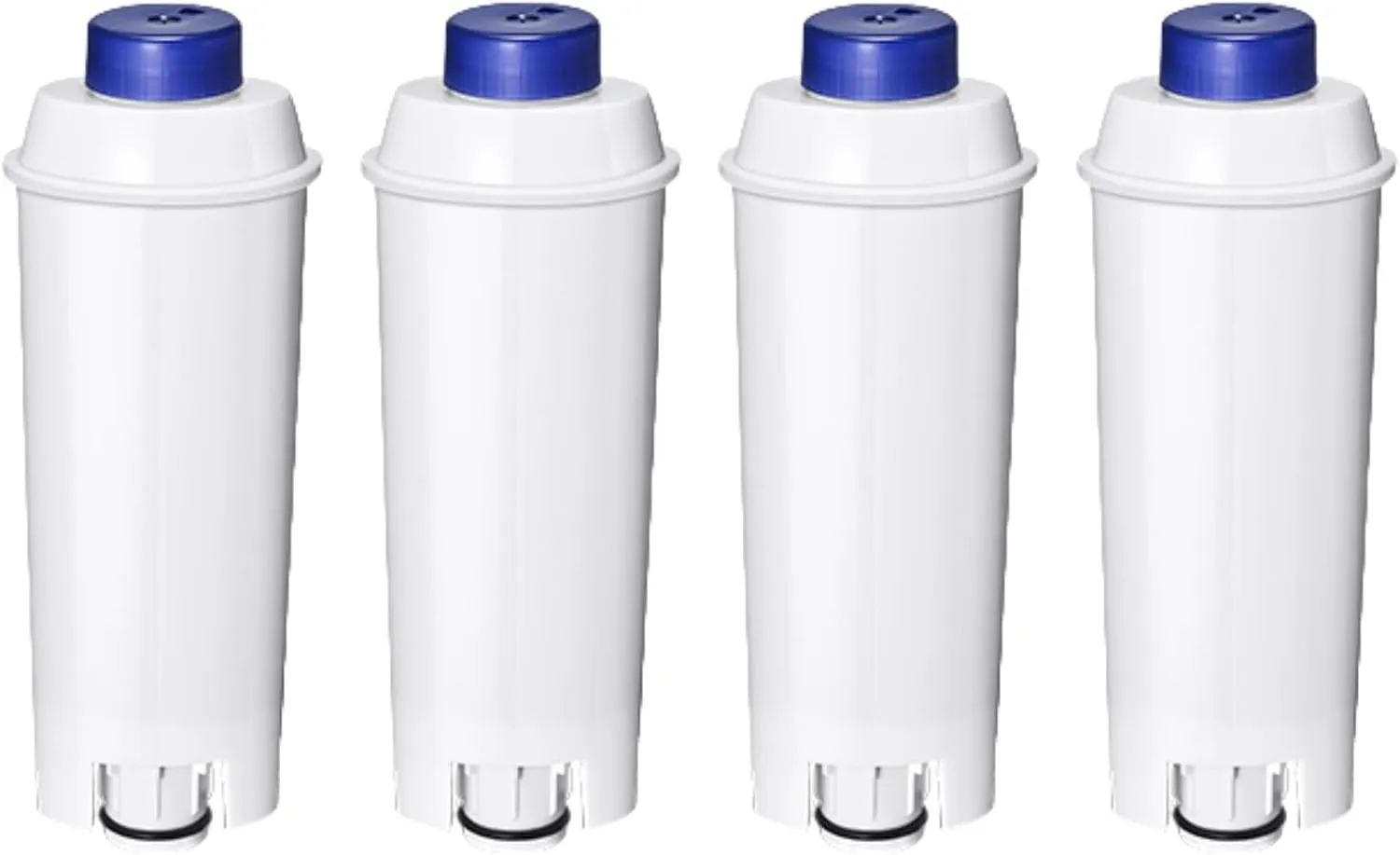 Coffee Machine Fitler, Delonghi Filter Replacement for DeLonghi DLSC002, Delonghi Magnifica Evo, Dinamica Plus, ESAM, ETAM, BCO, EC. Activated Carbon Water Filter Cartridges Softener (4 Pcs)