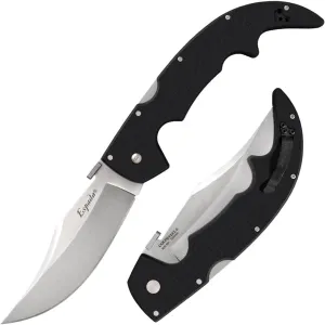 Cold Steel Espada AUS10A Steel Ultra-Sharp Blades Matte Black G-10 Handle Scales Tactical Pocket Folding Knife with Tri-Ad Lock