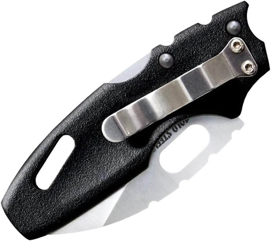 COLD STEEL Mini Tuff Lite 2" 4034SS Sheepsfoot Razor-Sharp Blade 3" Griv-Ex Handle Everyday Carry Pocket Folding Knife w/Tri-Ad Lock