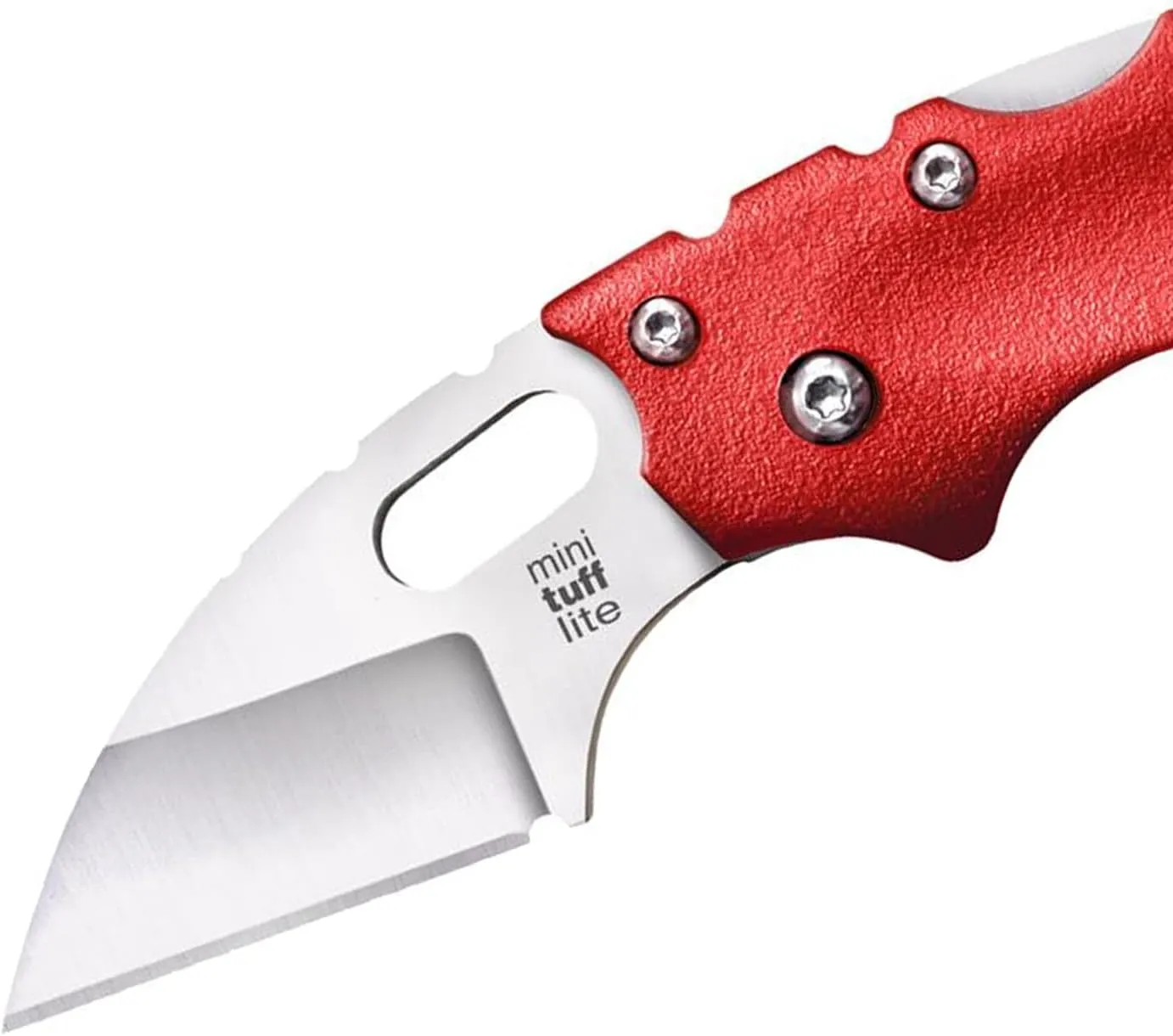 COLD STEEL Mini Tuff Lite 2" 4034SS Sheepsfoot Razor-Sharp Blade 3" Griv-Ex Handle Everyday Carry Pocket Folding Knife w/Tri-Ad Lock