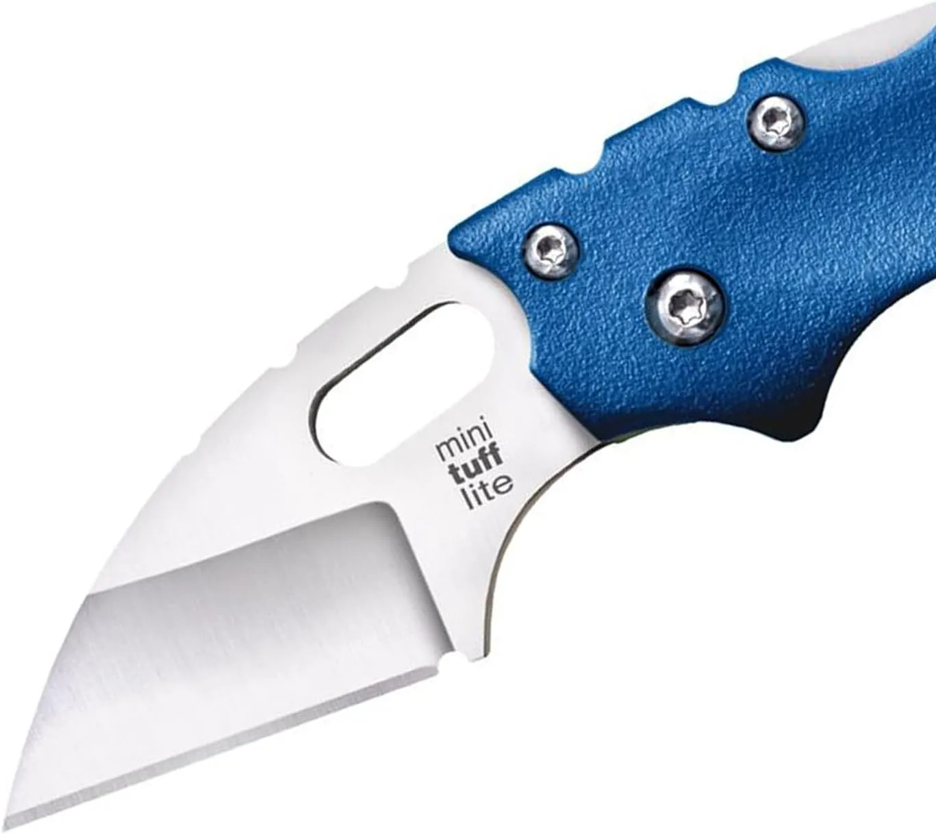 COLD STEEL Mini Tuff Lite 2" 4034SS Sheepsfoot Razor-Sharp Blade 3" Griv-Ex Handle Everyday Carry Pocket Folding Knife w/Tri-Ad Lock