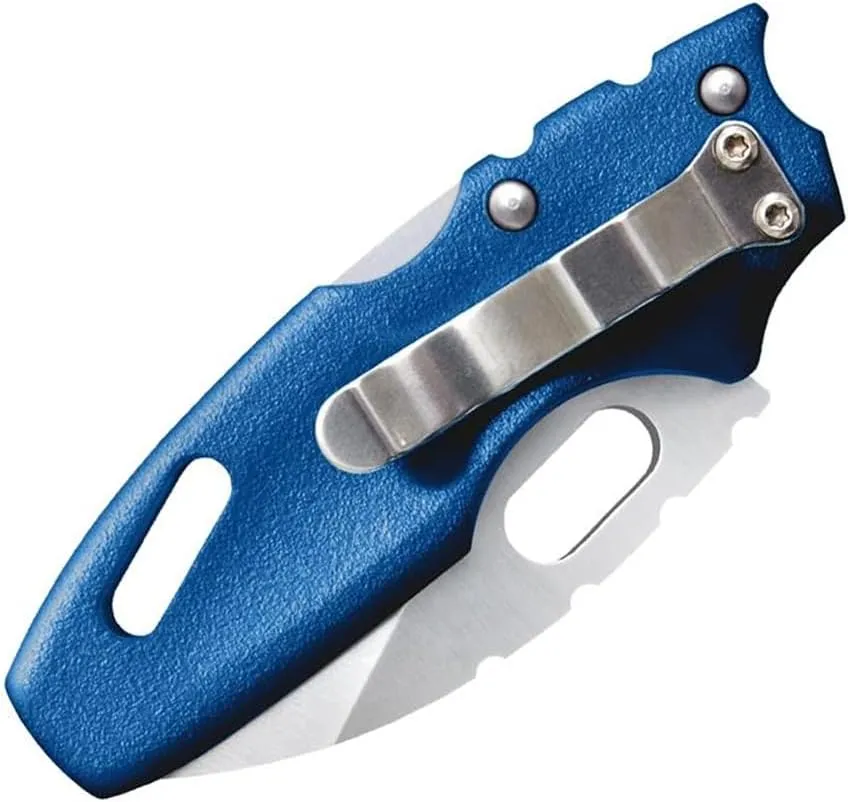 COLD STEEL Mini Tuff Lite 2" 4034SS Sheepsfoot Razor-Sharp Blade 3" Griv-Ex Handle Everyday Carry Pocket Folding Knife w/Tri-Ad Lock