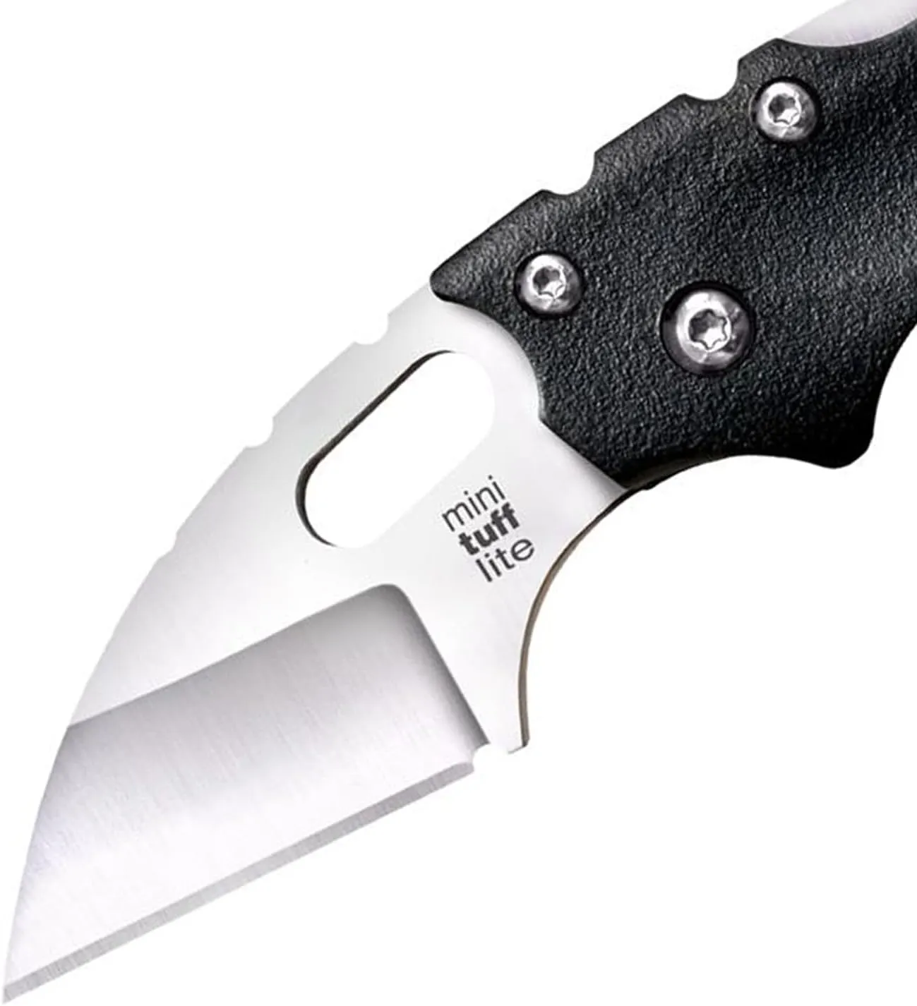 COLD STEEL Mini Tuff Lite 2" 4034SS Sheepsfoot Razor-Sharp Blade 3" Griv-Ex Handle Everyday Carry Pocket Folding Knife w/Tri-Ad Lock