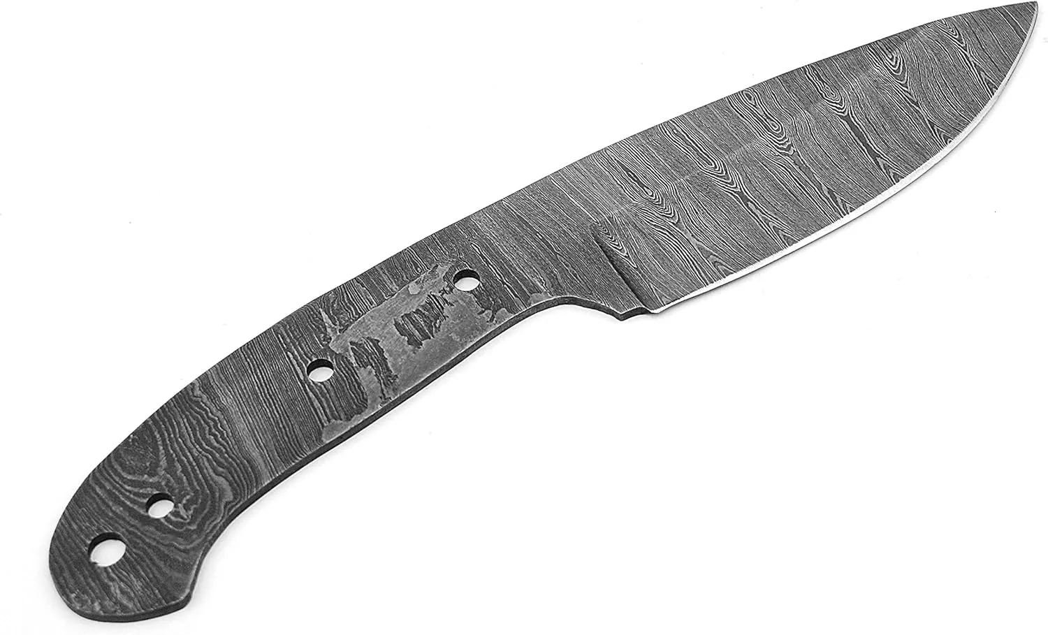 ColdLand 9" Damascus Steel Knife Making Kits - Knife Making Supplies Include Blank Knife Steel Damascus Blade, Brass Pin, Knife with Sheath, Wood Handle Scales - Build your Own Knife Kit NB118