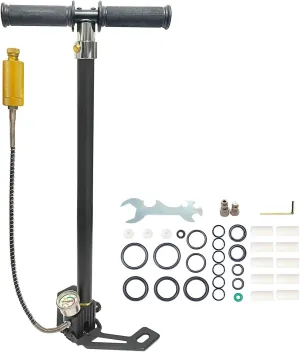 Compatible with NUOGE Class 4 30mpa 4500Psi PCP Hand Pump High Pressure Operated HPA Tank Hunting Car Bike Air Rifle(4-Stage Small Filter)