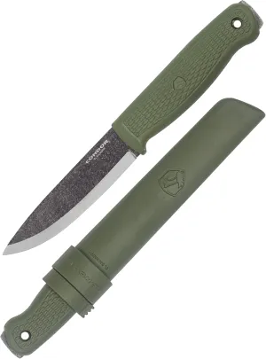 Condor Tool & Knife Terrasaur Bushcraft Knife - 1095 High Carbon Steel - Fixed Blade Knives with Scandi Edge - High Impact Polypropylene Sheath - 3mmThick - 4.2in Blade - 7.1oz