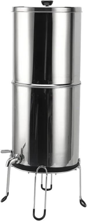 Countertop Water Filter System Stainless Steel 2.9GAL System for Home Camping RV