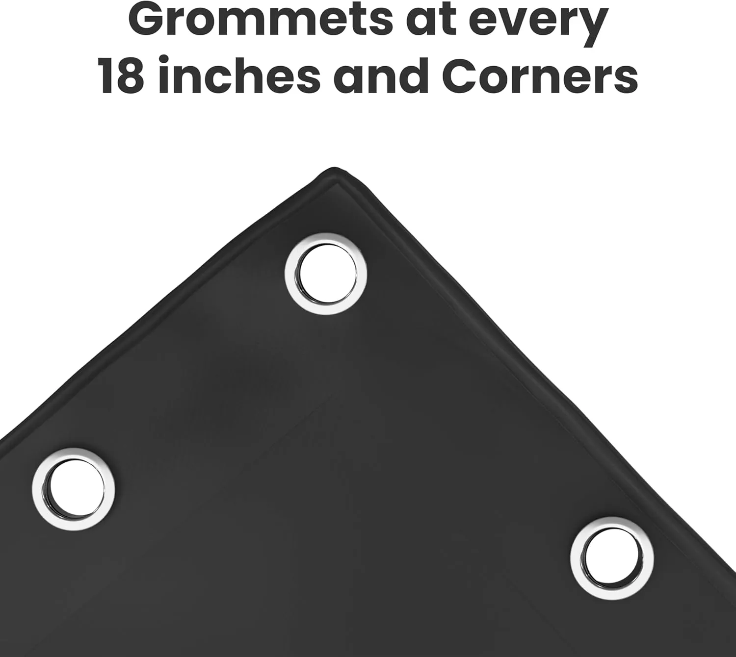 Covers & All Tarp Waterproof with Grommets, 18 Oz PVC Vinyl Coated Tarps Heavy Duty Waterproof, Tear & UV Resistant, Versatile Use – Roof, Canopy, Camping, Patio, Pool, Trailer (6’ x 10’, Black)
