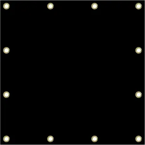 Covers & All Tarp Waterproof with Grommets, 18 Oz PVC Vinyl Coated Tarps Heavy Duty Waterproof, Tear & UV Resistant, Versatile Use – Roof, Canopy, Camping, Patio, Pool, Trailer (6’ x 10’, Black)