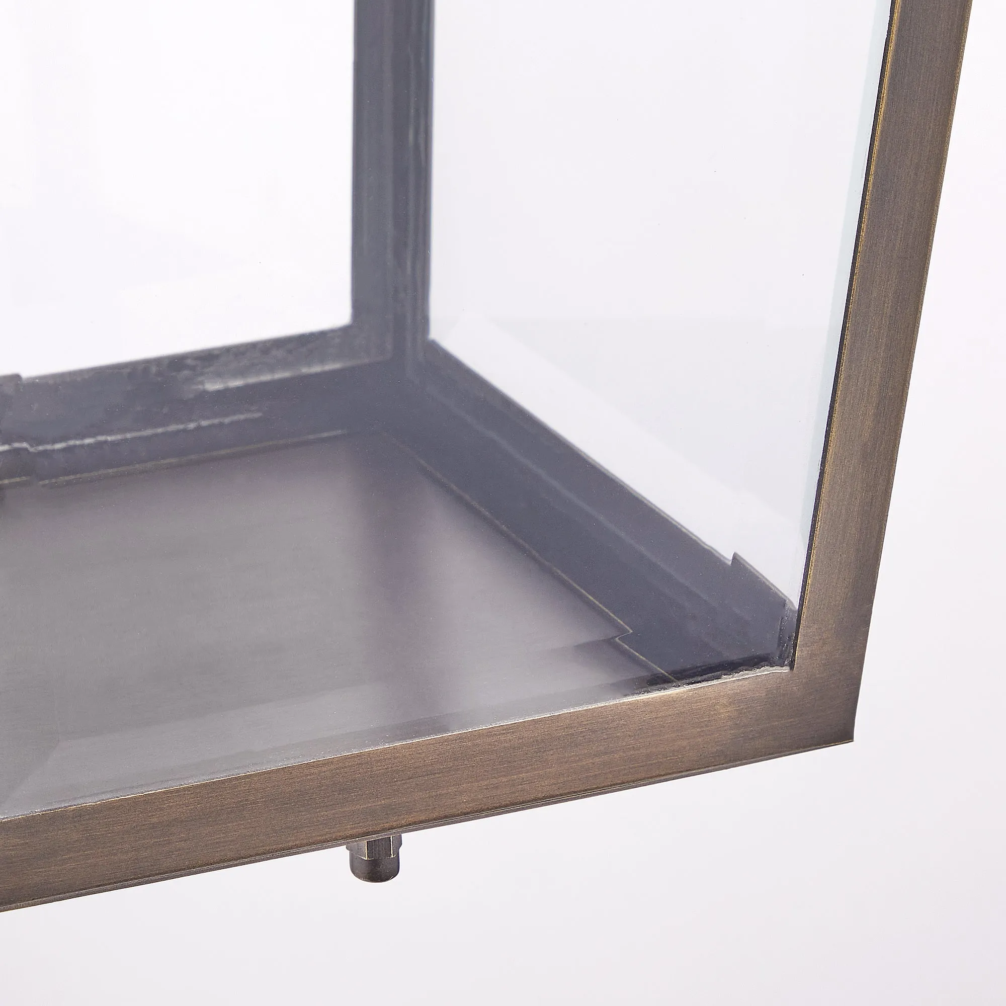 Crail IP44 exterior hanging lantern in bronze