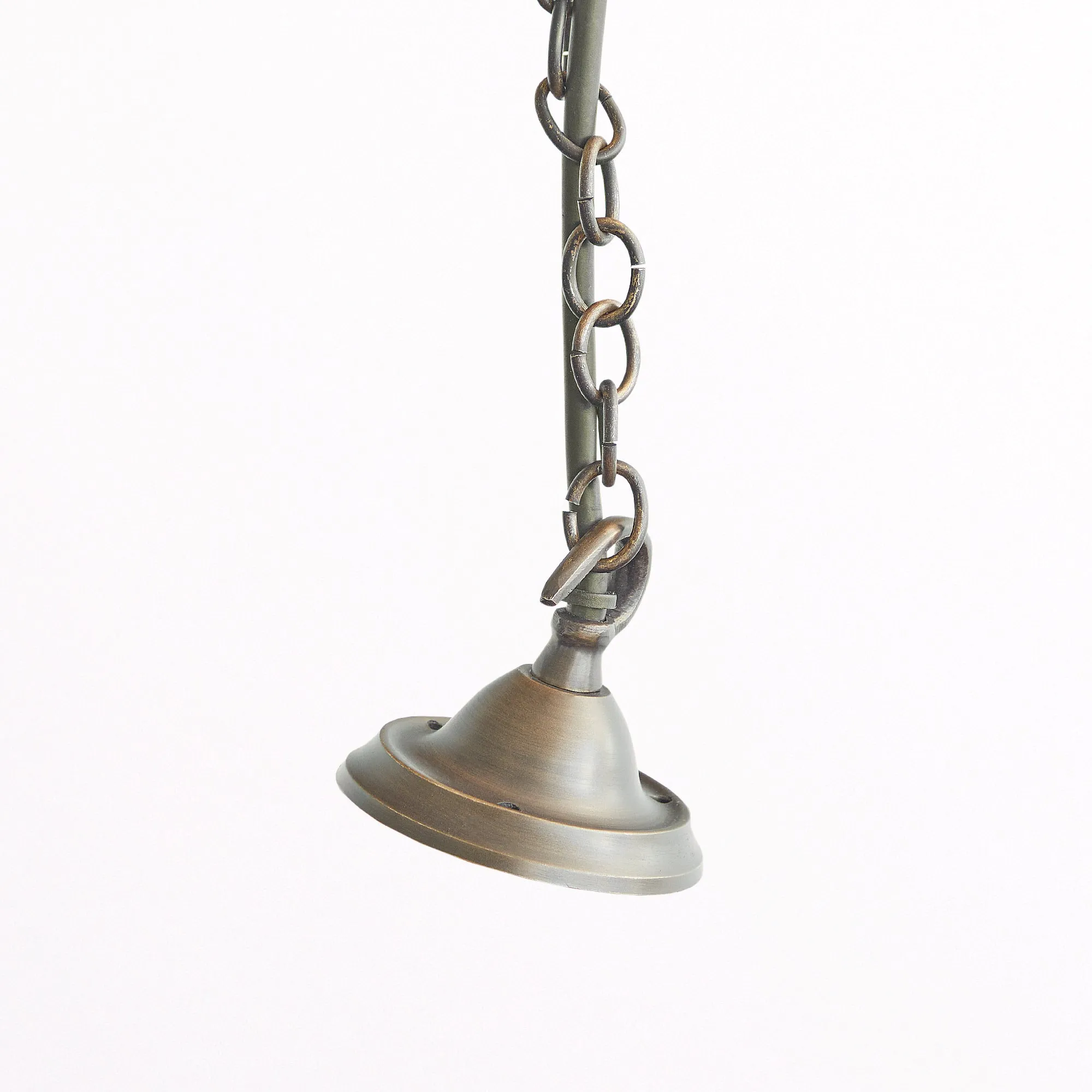 Crail IP44 exterior hanging lantern in bronze